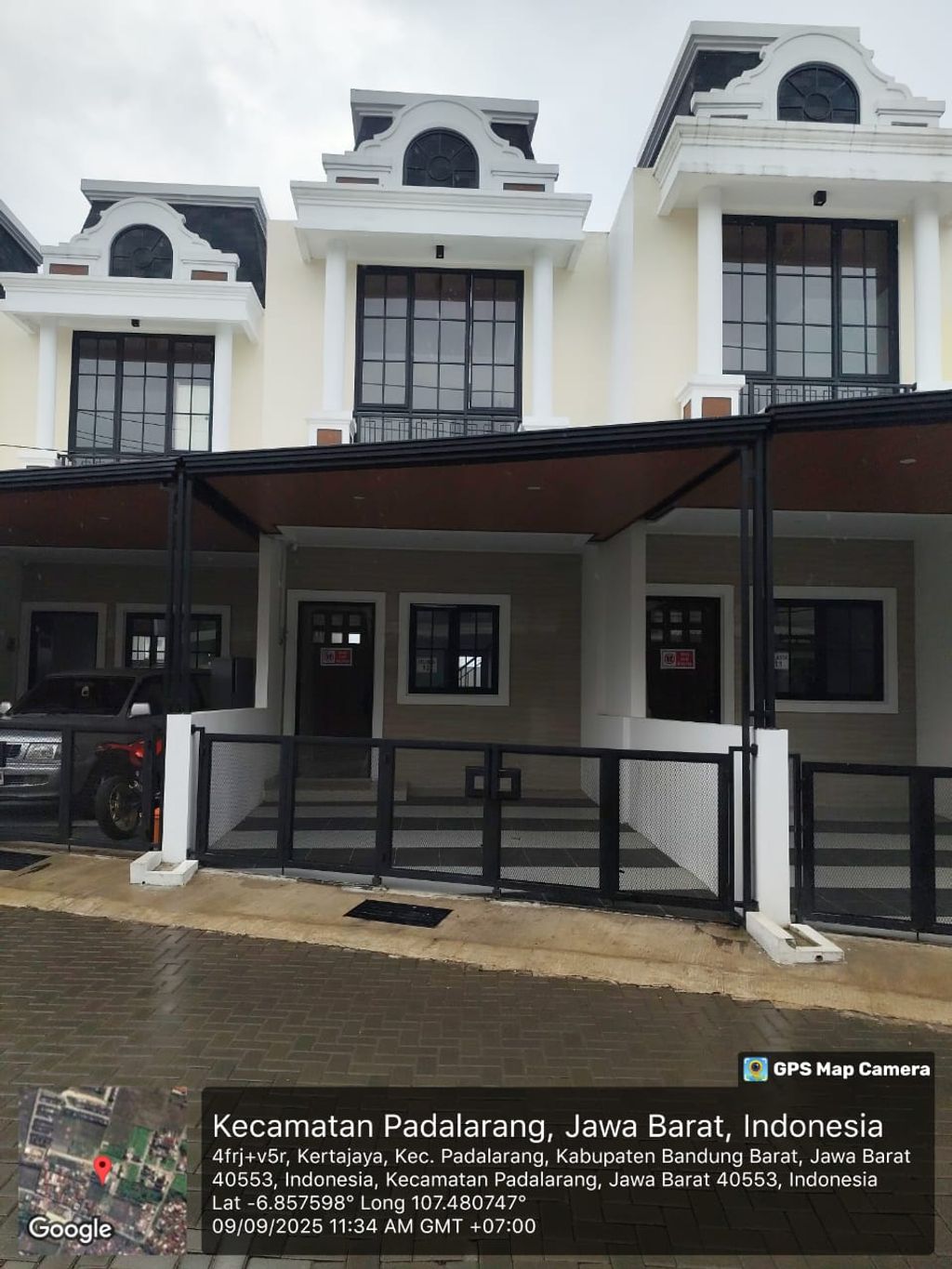 foto tampak rumah tipe 60 Compact Classic Athena (3KT) (2KM) (664) perumahan G-Land Padalarang Estate