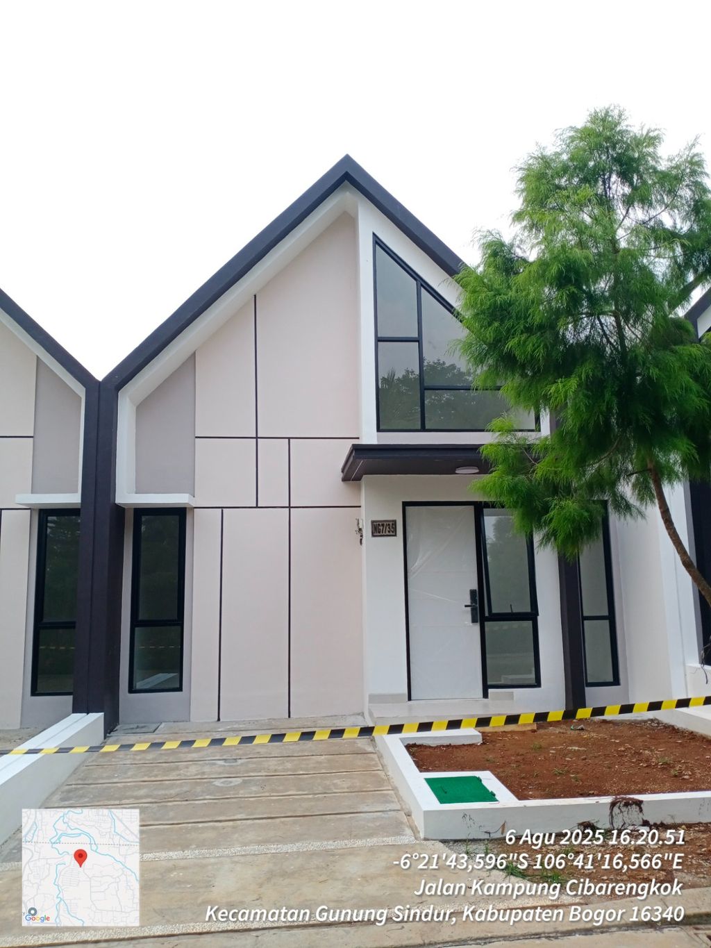 foto tampak rumah tipe NG7-0035 perumahan SERPONG NATURA CITY
