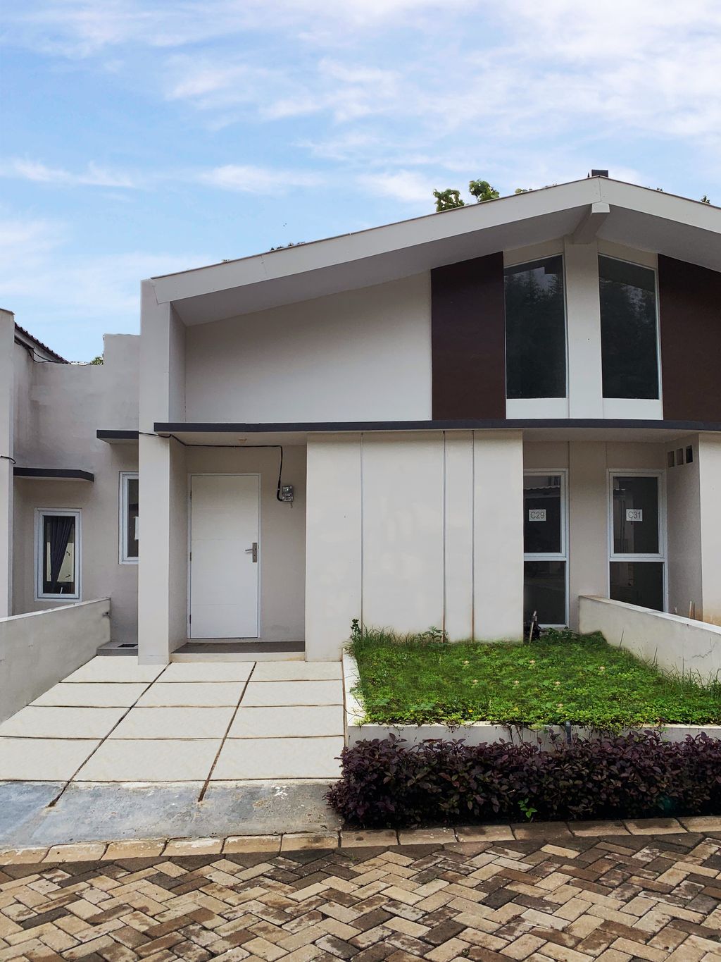 foto tampak rumah tipe CALISTA perumahan ALIVIA RESIDENCE