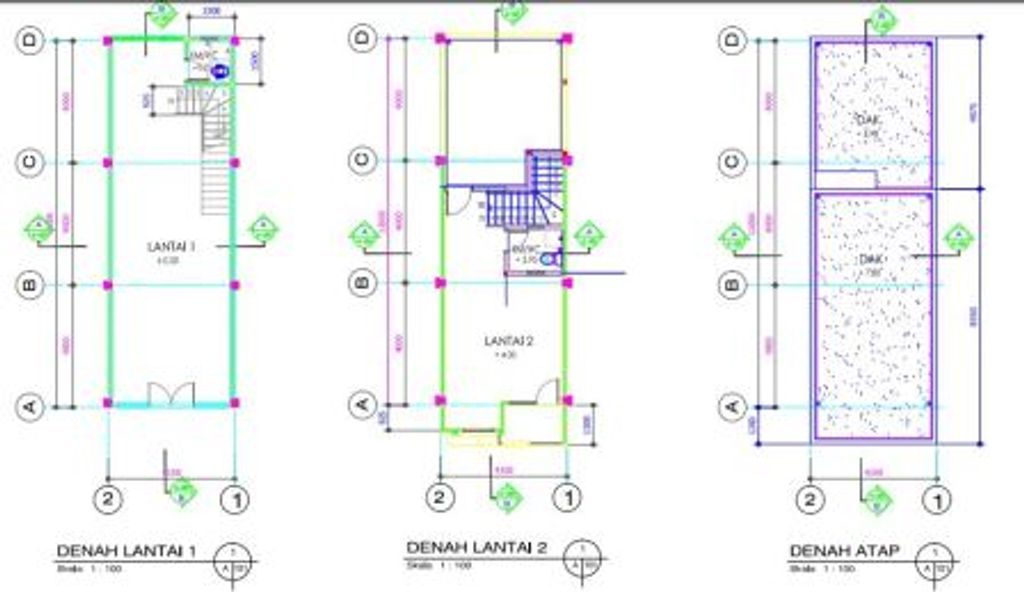 foto denah rumah tipe RUKO perumahan MEGAH CIKARANG CENTER KOMERSIAL