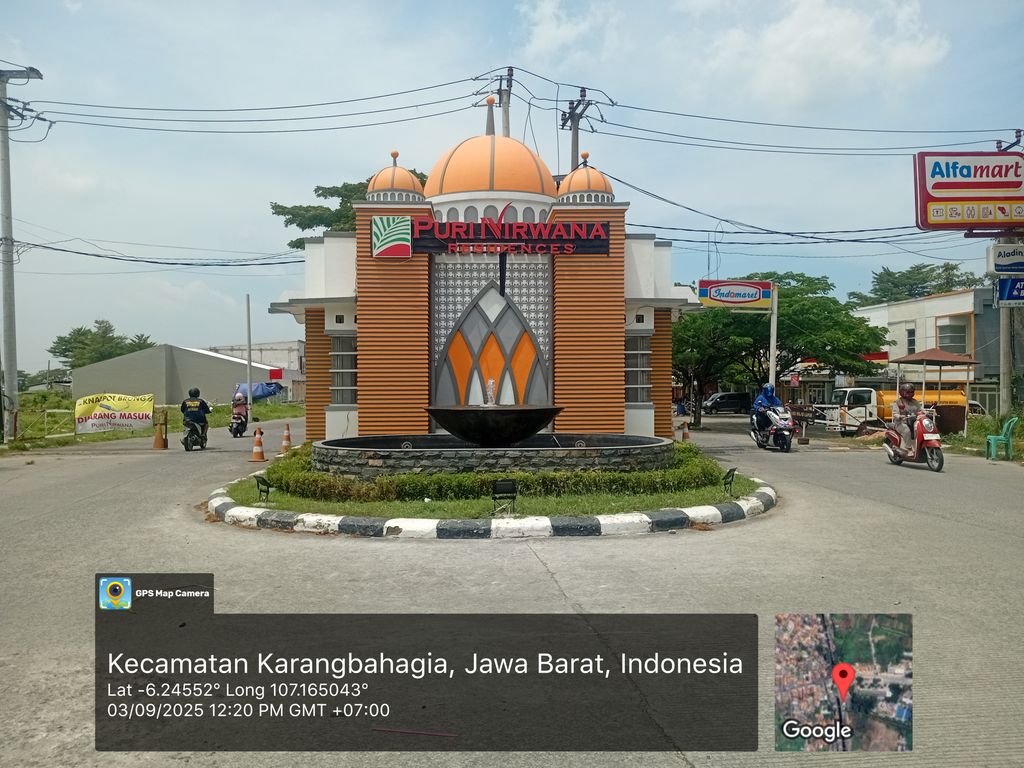 foto gerbang perumahan PURI NIRWANA RESIDENCES
