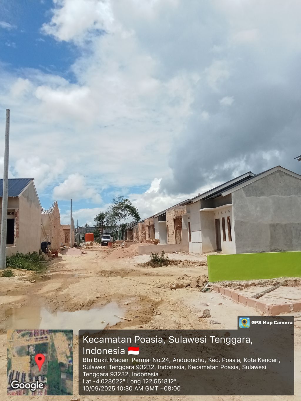 foto posisi tengah perumahan BUKIT MADANI PERMAI TAHAP II