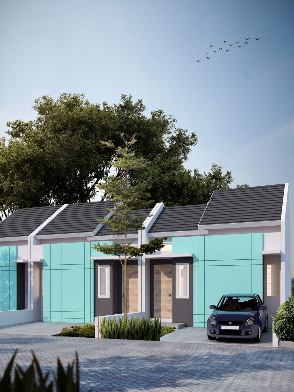 foto tampak rumah tipe 30 perumahan INSANI REGENCY PASURUAN