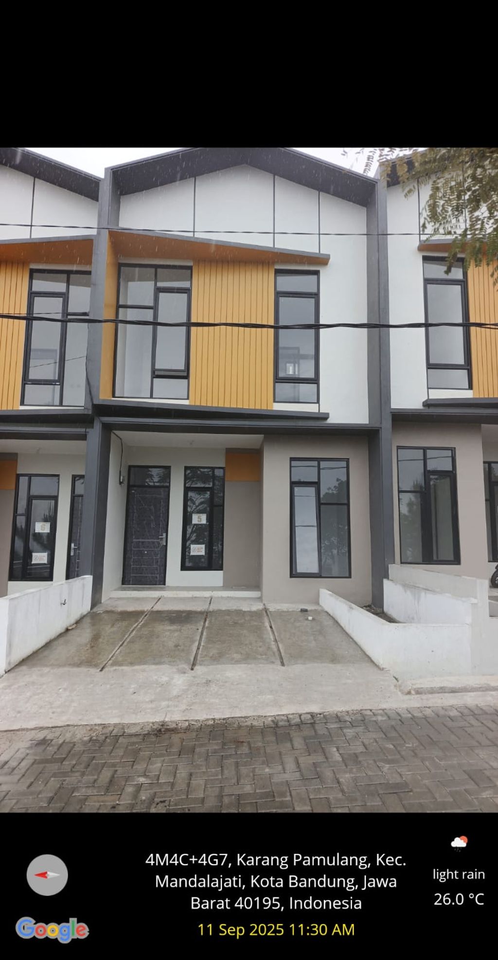 foto tampak rumah tipe 41 Superimposed (3 kamar) (486) perumahan G-Land Harmony Hills