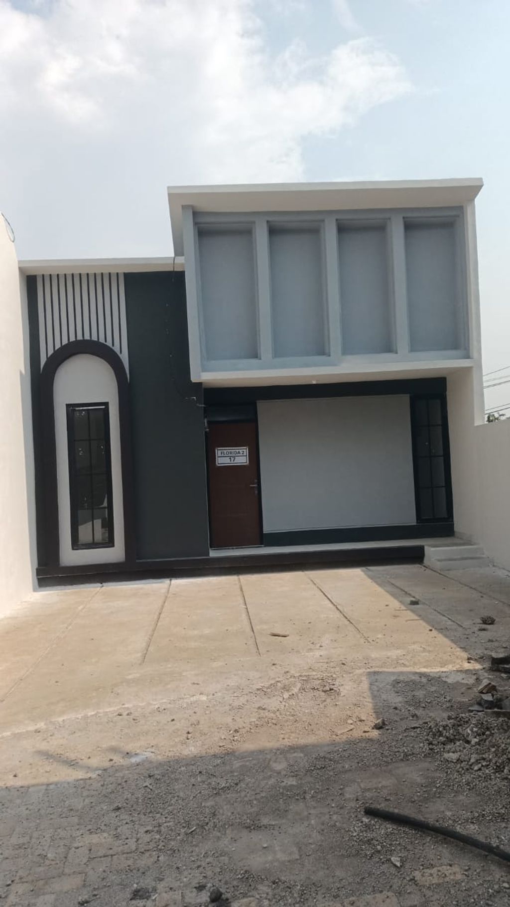 foto tampak rumah tipe 36 1 Lantai Kontur 1m (416) perumahan G-Land Padalarang Valley
