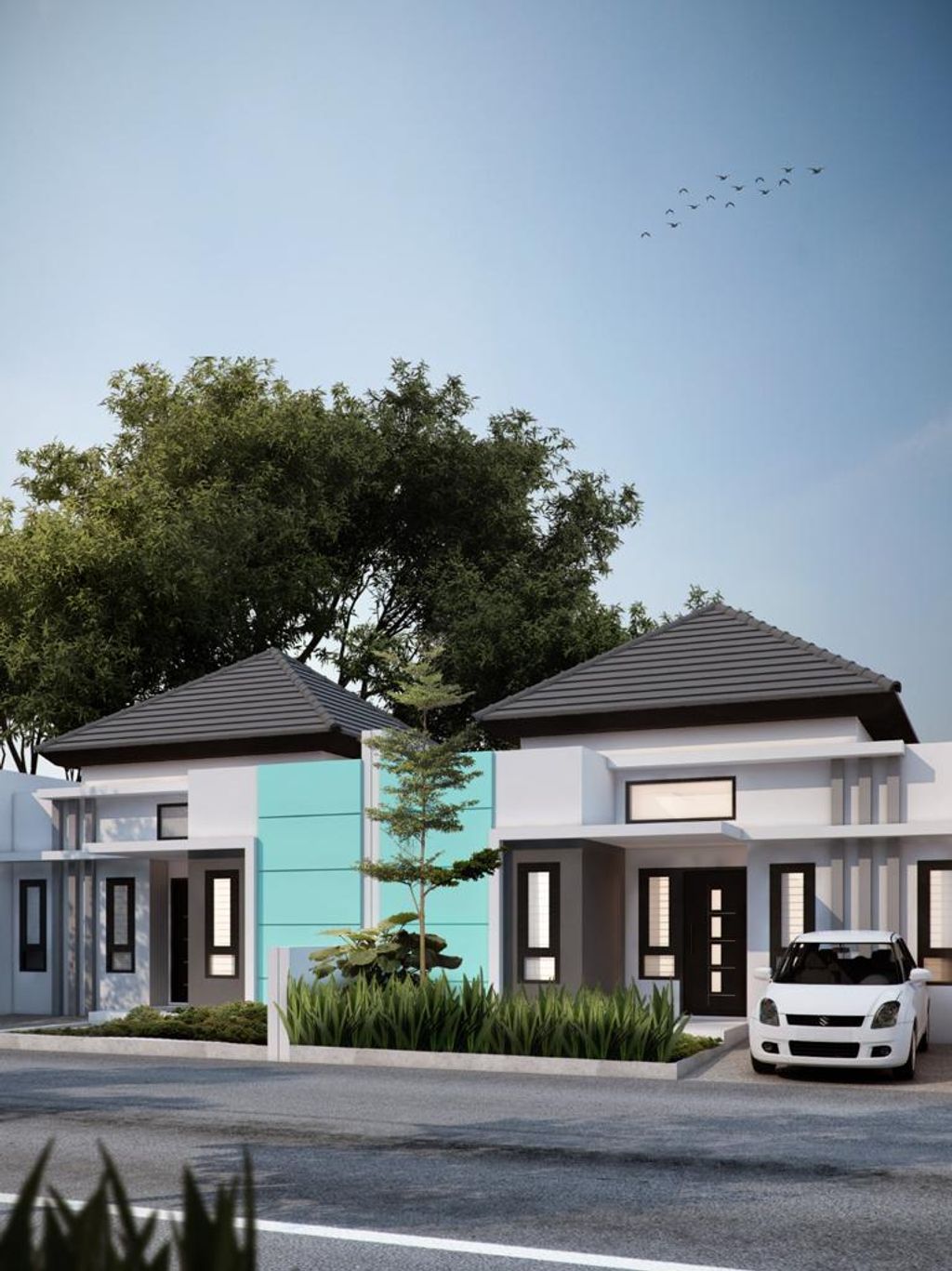 foto tampak rumah tipe 45 perumahan INSANI REGENCY PASURUAN