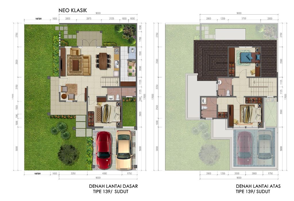 foto denah rumah tipe NS2-0030 perumahan SERPONG NATURA CITY