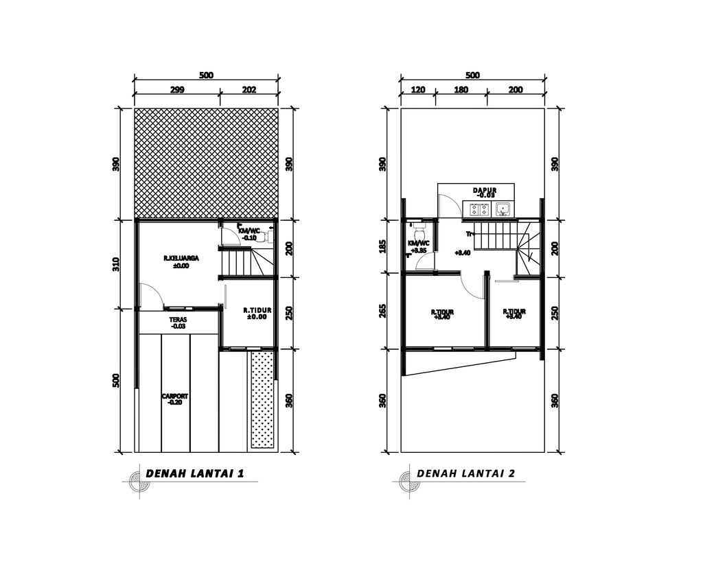 foto denah rumah tipe 41 Superimposed (3 kamar) (486) perumahan G-Land Harmony Hills