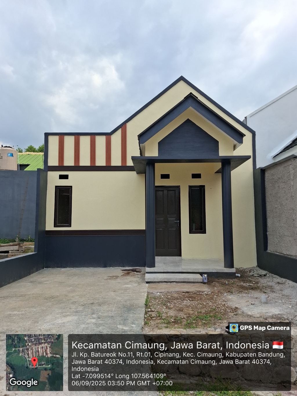 foto tampak rumah tipe 30/60 perumahan Batureok Cipinang Indah