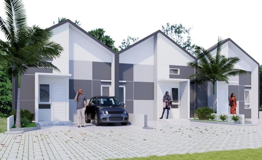 foto tampak rumah tipe 36 perumahan DEL MATTAPPA RESIDENCE