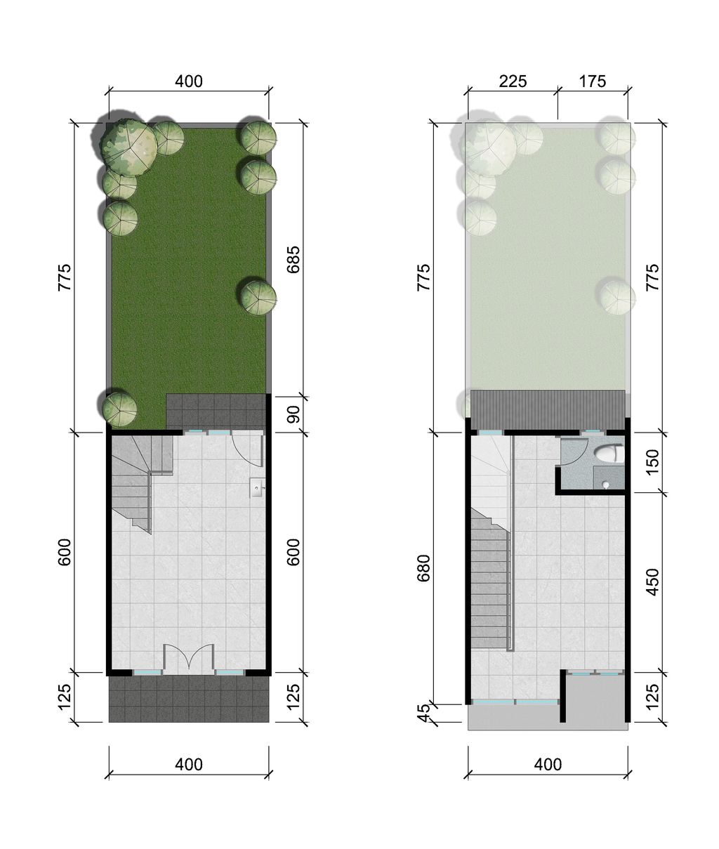 foto denah rumah tipe RUKO FREESIA B perumahan CITRAINDAH CITY BUKIT FREESIA