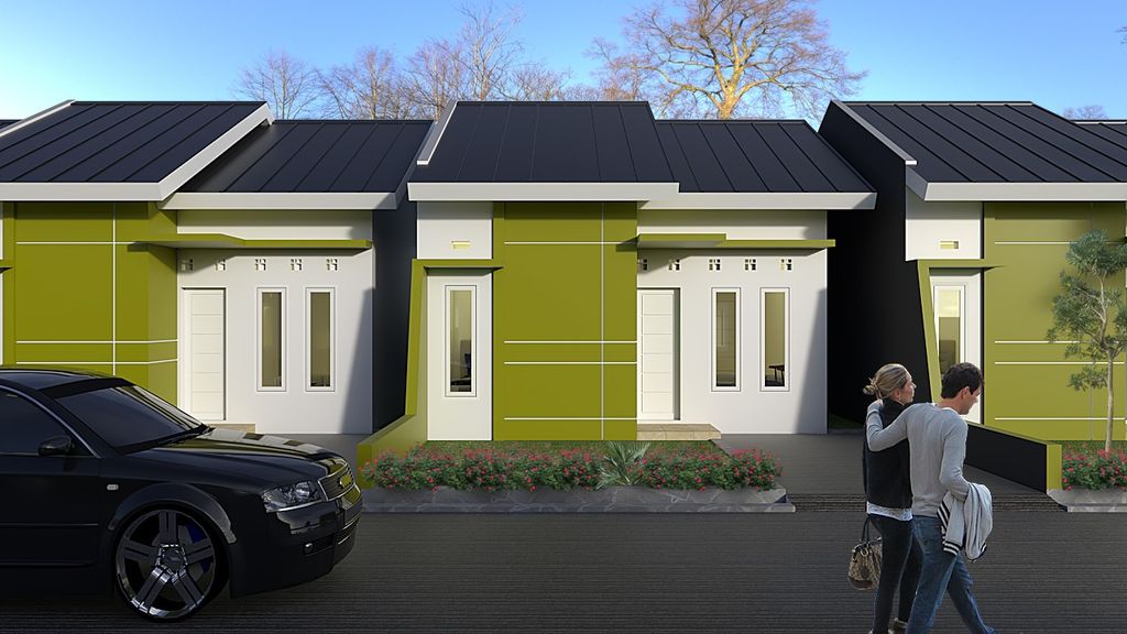 foto tampak rumah tipe 36 M2 HARGA BARU 2025 (subsidi) perumahan BUKIT MADANI PERMAI TAHAP II