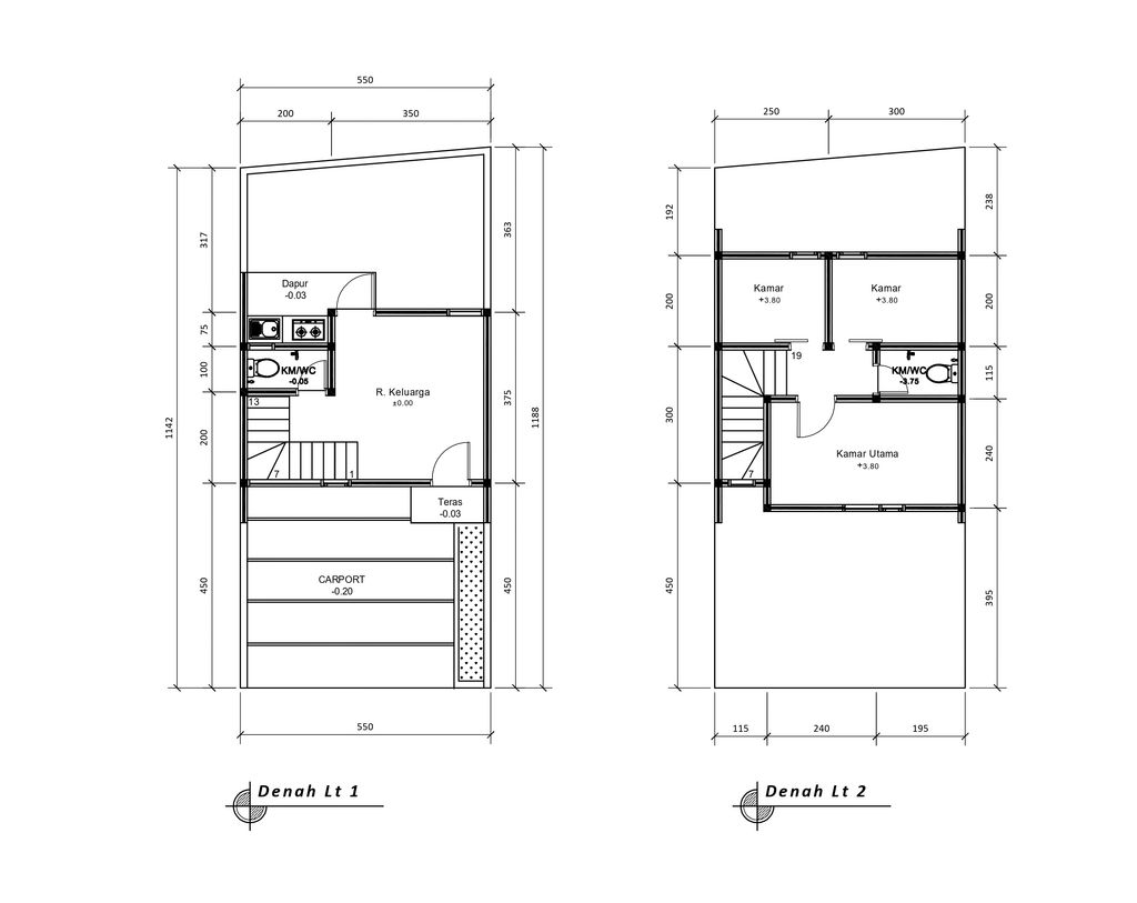 foto denah rumah tipe 50 Compact (3 Kamar) High Ceiling (412) perumahan G-Land Katapang Residence 1