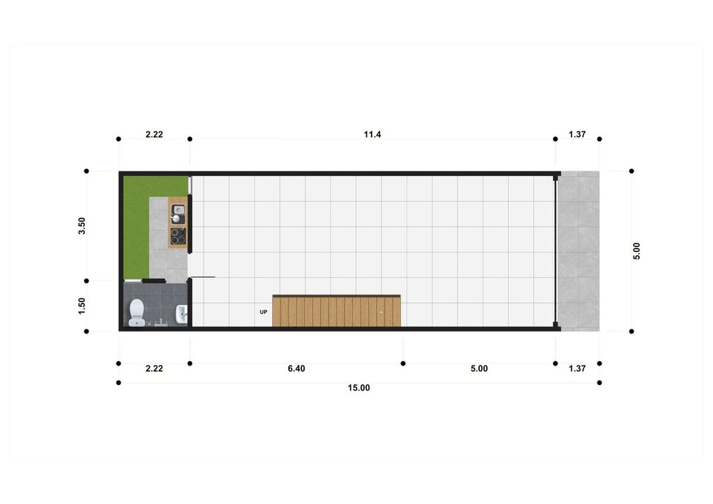 foto denah rumah tipe T.97/75 perumahan THE ONYAM RESIDENCE