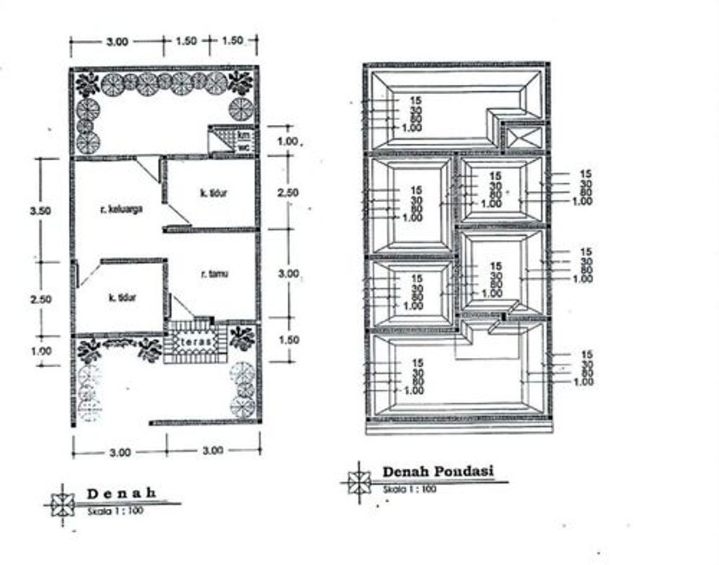 foto denah rumah tipe 36/2025 perumahan PURI PRATAMA 2