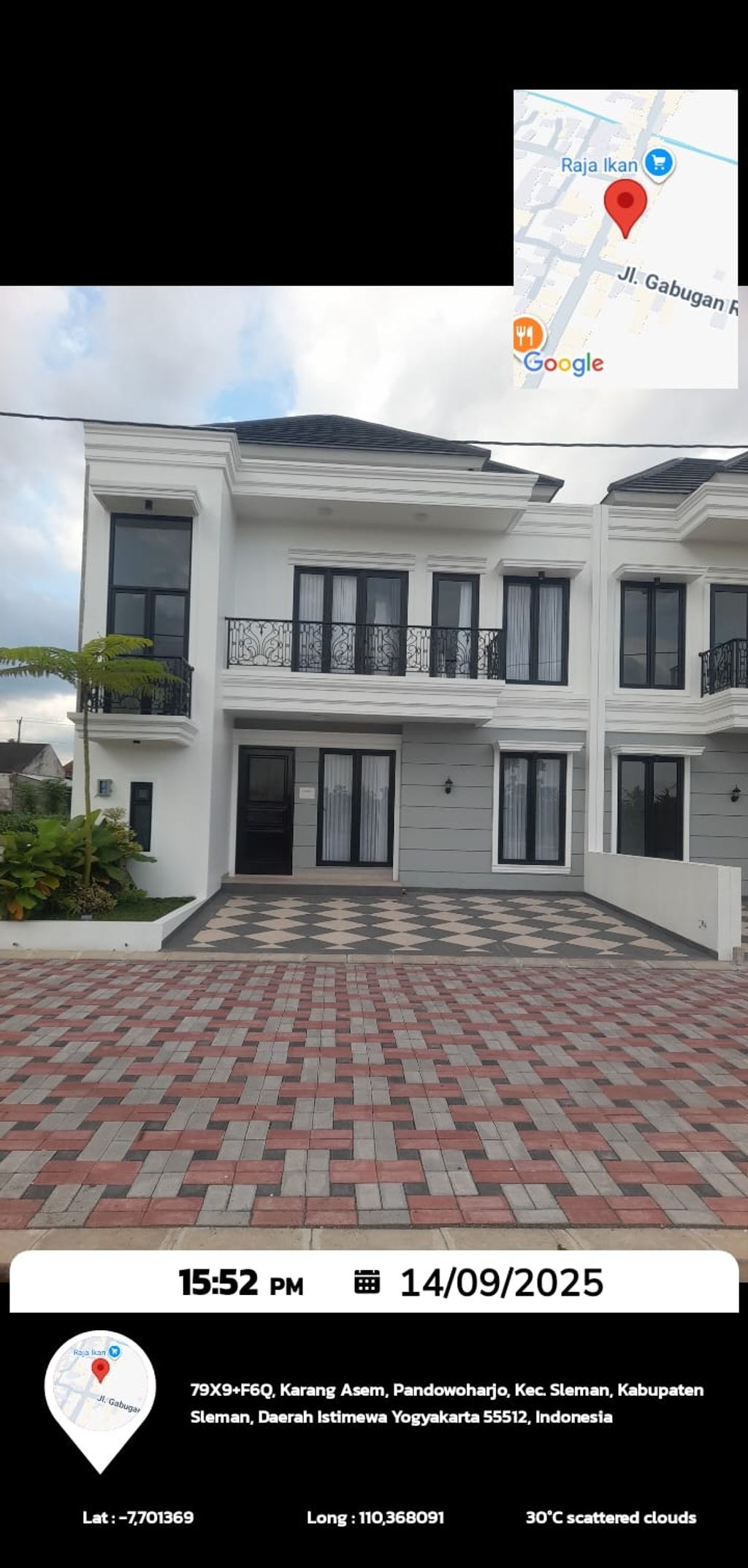foto contoh rumah perumahan Pesona Sleman City