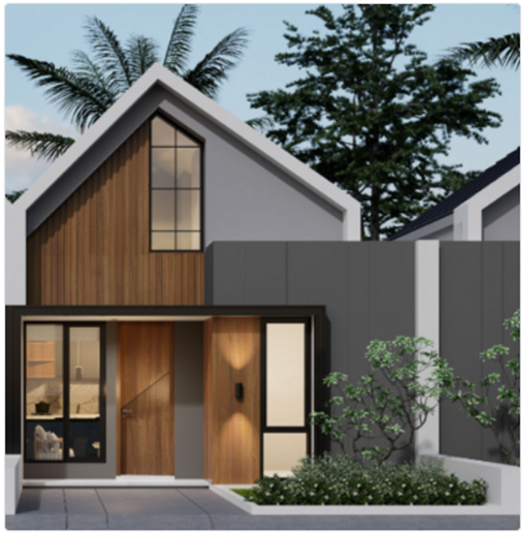 foto tampak rumah tipe BIRKA 36/72 (514.019.750) perumahan HARMONI PARK BEKASI