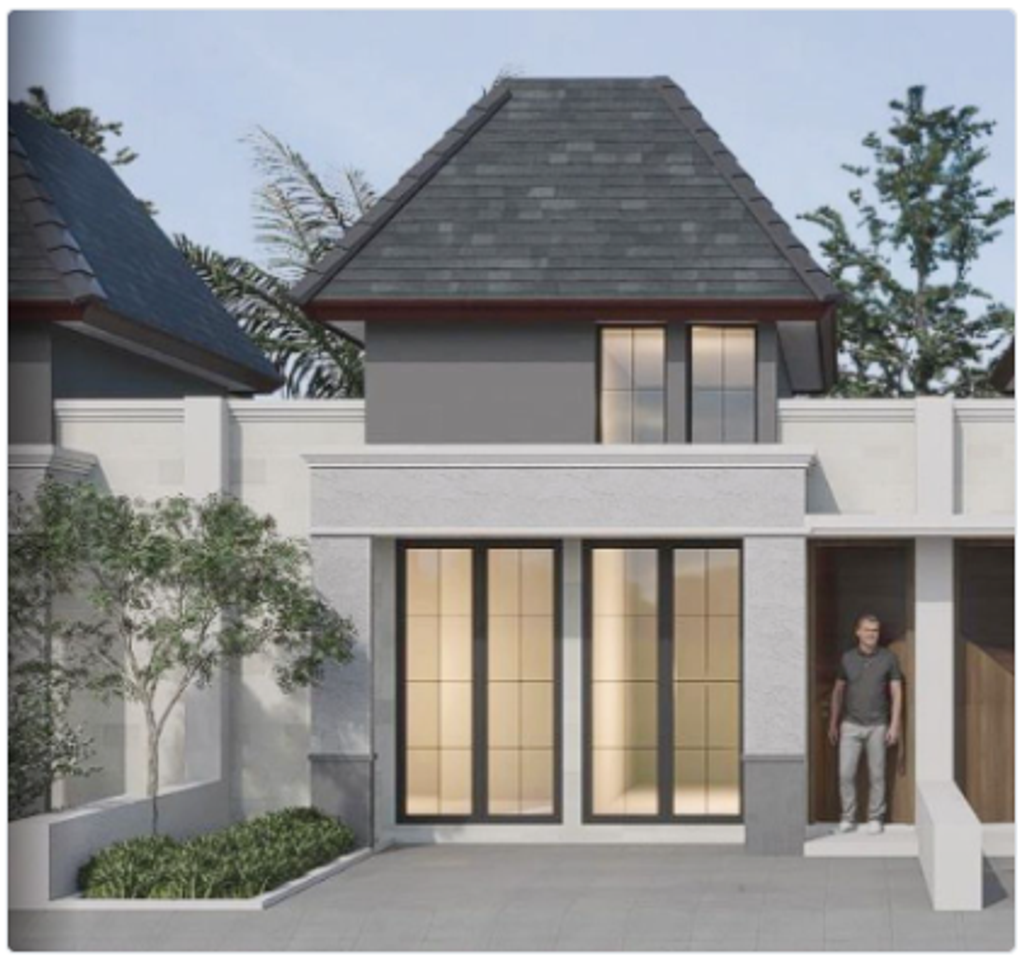 foto tampak rumah tipe BIRKA 45/90 (610.000.000) perumahan HARMONI PARK BEKASI