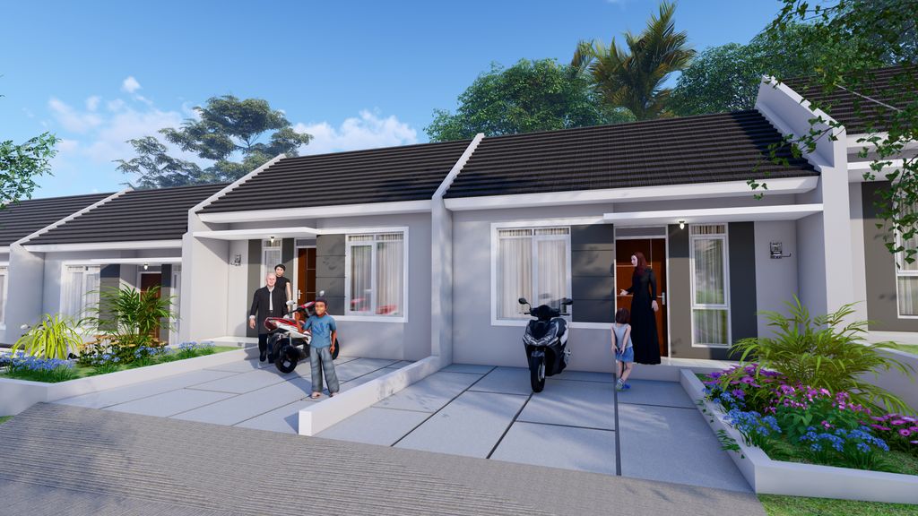 foto tampak rumah tipe Blok B1 T23 (SUBSIDI) perumahan SEHATI KALIWUNGU