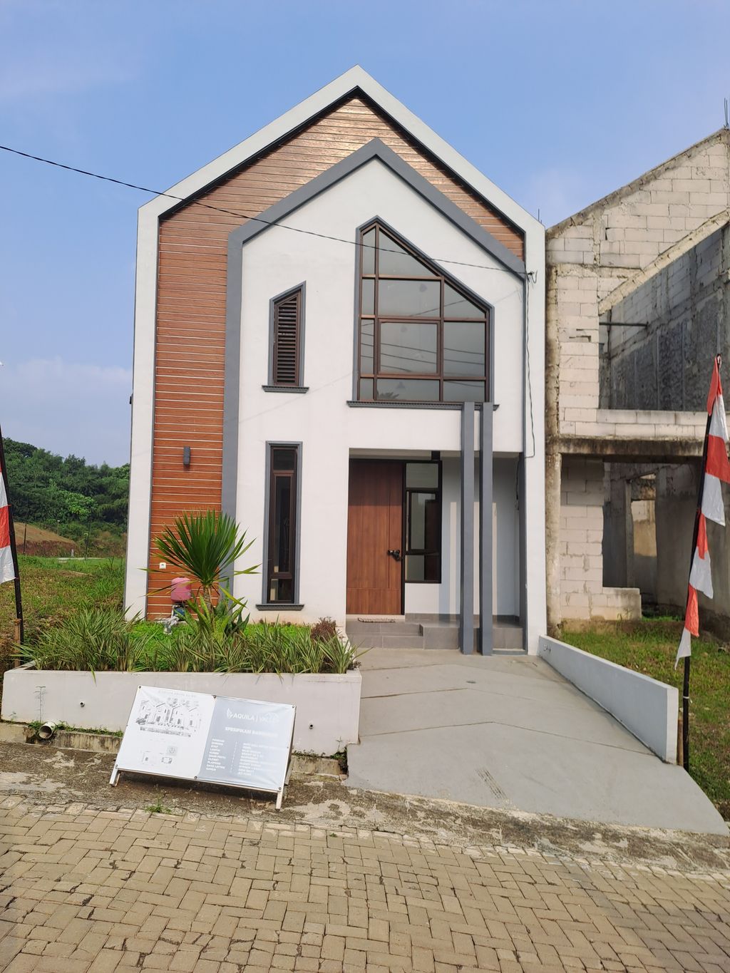 foto denah rumah tipe Garuda Prime perumahan AquilaValley