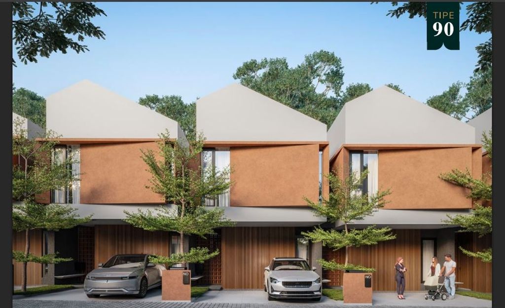 foto tampak rumah tipe 89/90 perumahan PARADESA SETU EXT