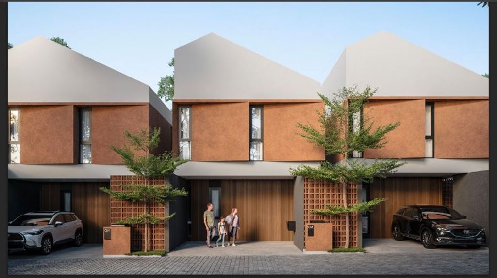 foto tampak rumah tipe 73/100 perumahan PARADESA SETU EXT