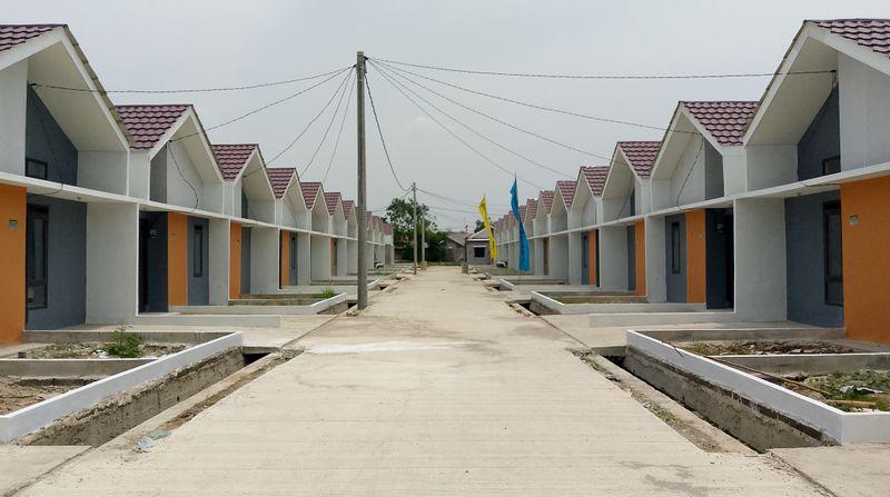 foto posisi tengah perumahan Mercu Raya City