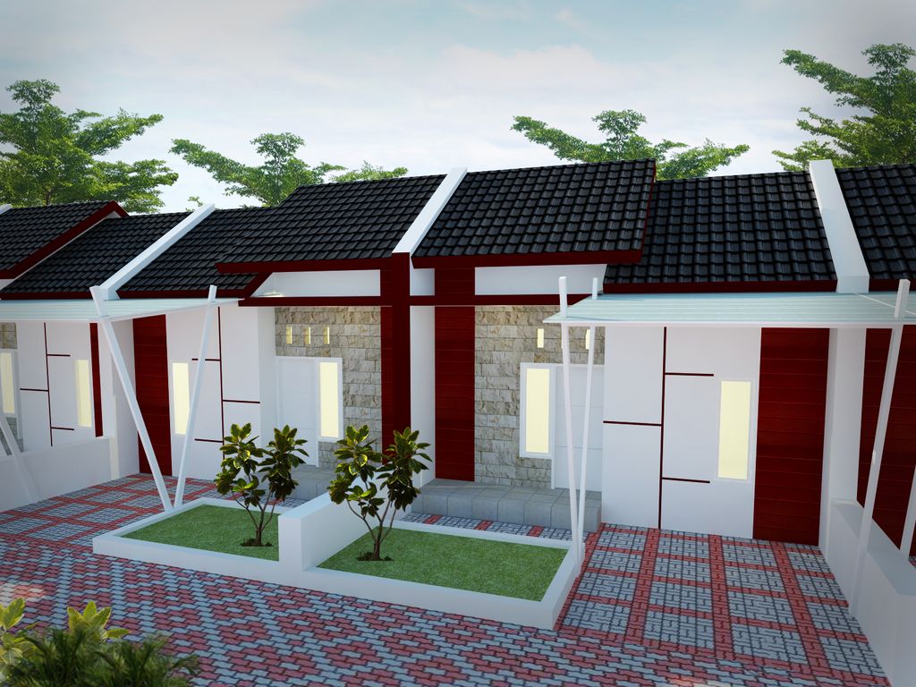 foto tampak rumah tipe 30 perumahan PAJARAKAN LAND 4 P +