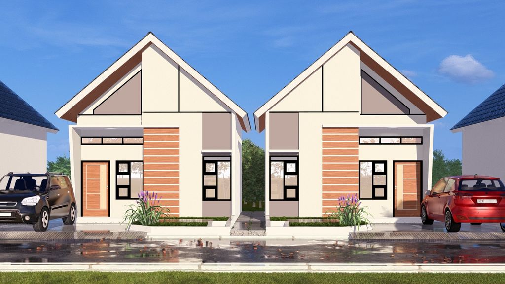 foto tampak rumah tipe 36 perumahan PERUMAHAN VILLA AESTHETIC PREMIER