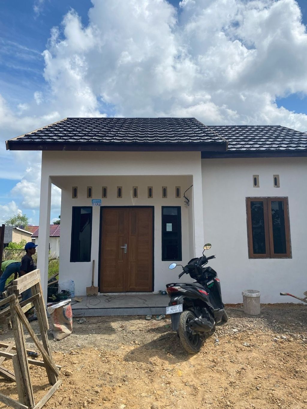 foto tampak rumah tipe 36 terbaru perumahan Bata Merah Indah 2