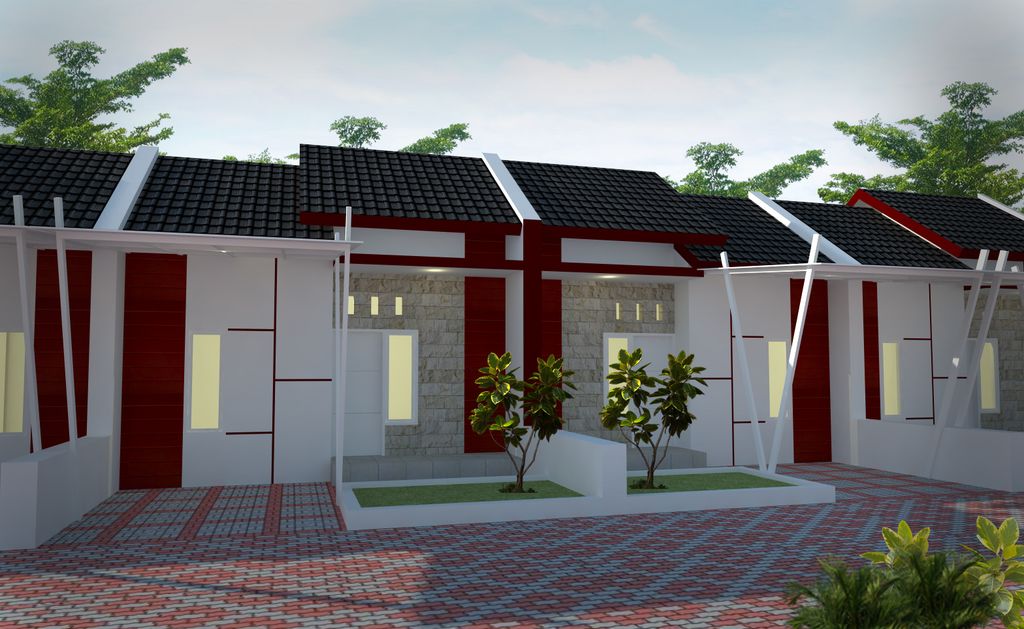 foto tampak rumah tipe 32 perumahan PAJARAKAN LAND 4 P +