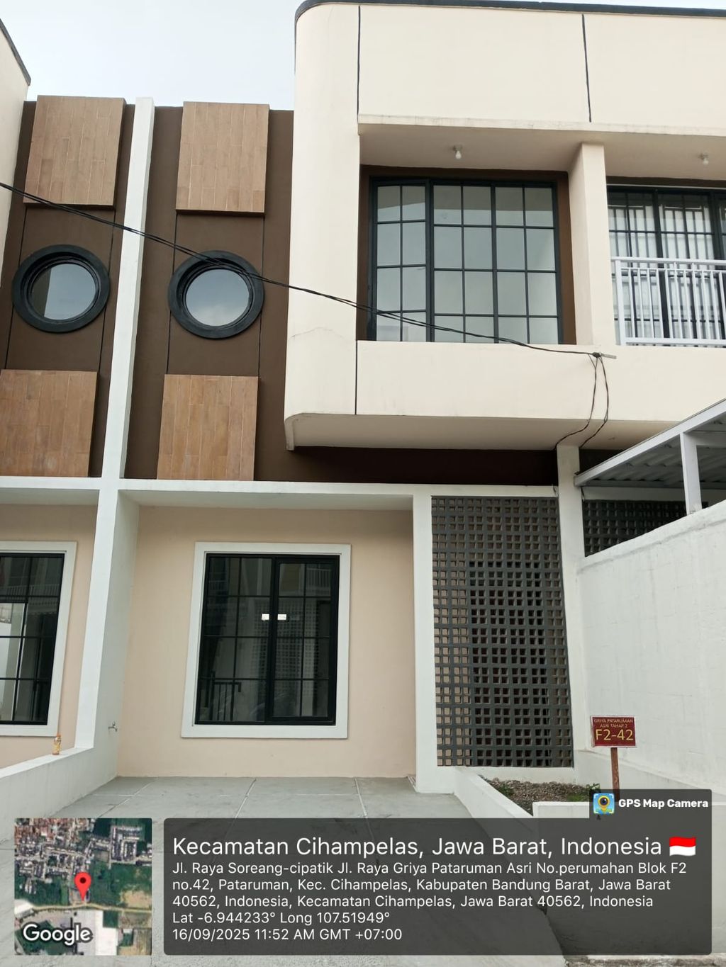 foto tampak rumah tipe 38 Compact High Ceiling (2KT) (378) perumahan Griya Pataruman Asri 2