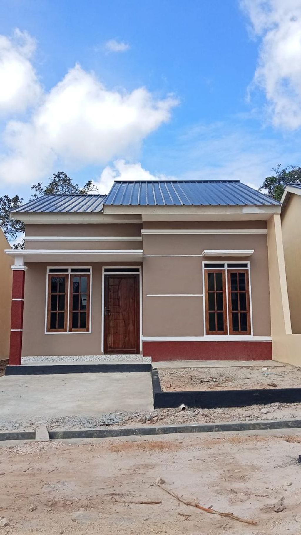 foto tampak rumah tipe 36 BARU perumahan BRIS TOWN HOUSE