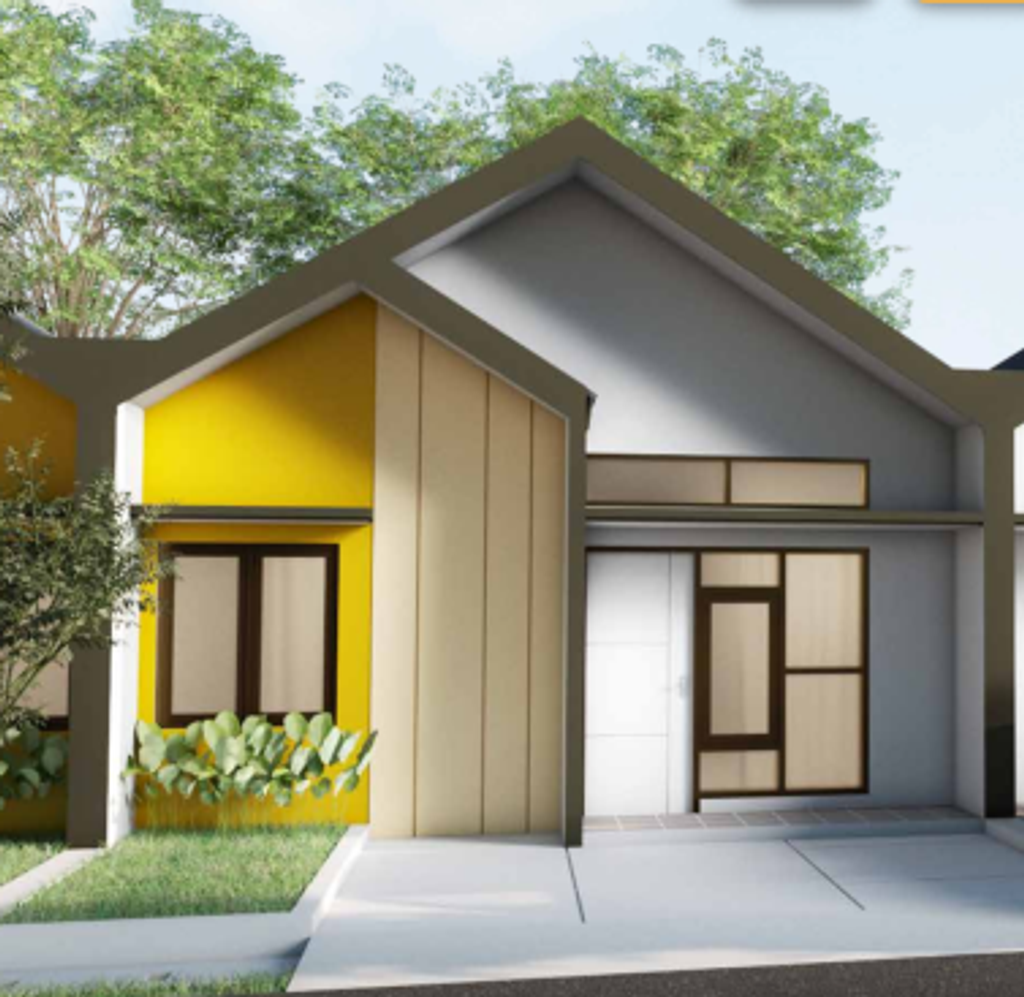 foto tampak rumah tipe KALMIA PLUS perumahan BATARA PARKVIEW 2