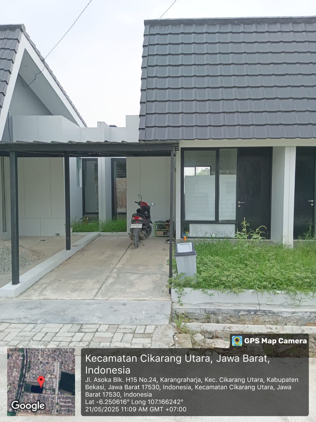 foto tampak rumah tipe NEW ANGGANA H15A perumahan GRAND CIKARANG CITY TAHAP 2