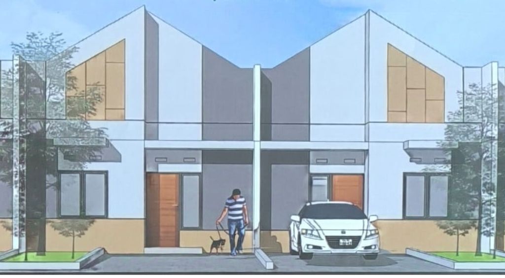 foto tampak rumah tipe 30/60 Tahun 2025 perumahan PERMATA DARU RS