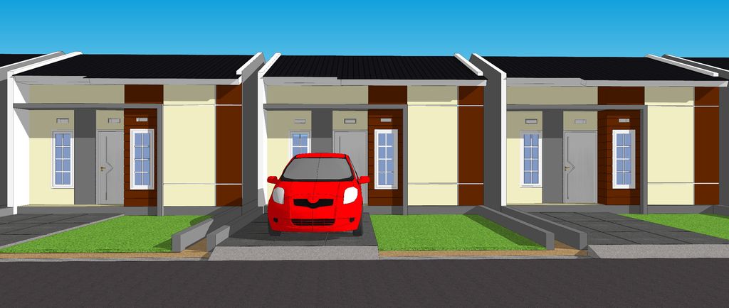 foto tampak rumah tipe 36 perumahan ROYAL TOMILLA RESIDENCE