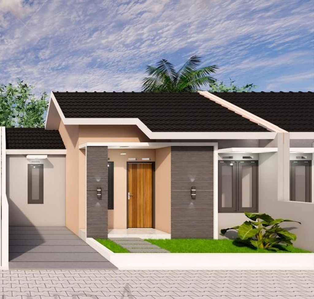 foto tampak rumah tipe 30/60 perumahan PERUMAHAN MAGANDA KAHURIPAN TEGALGEDE