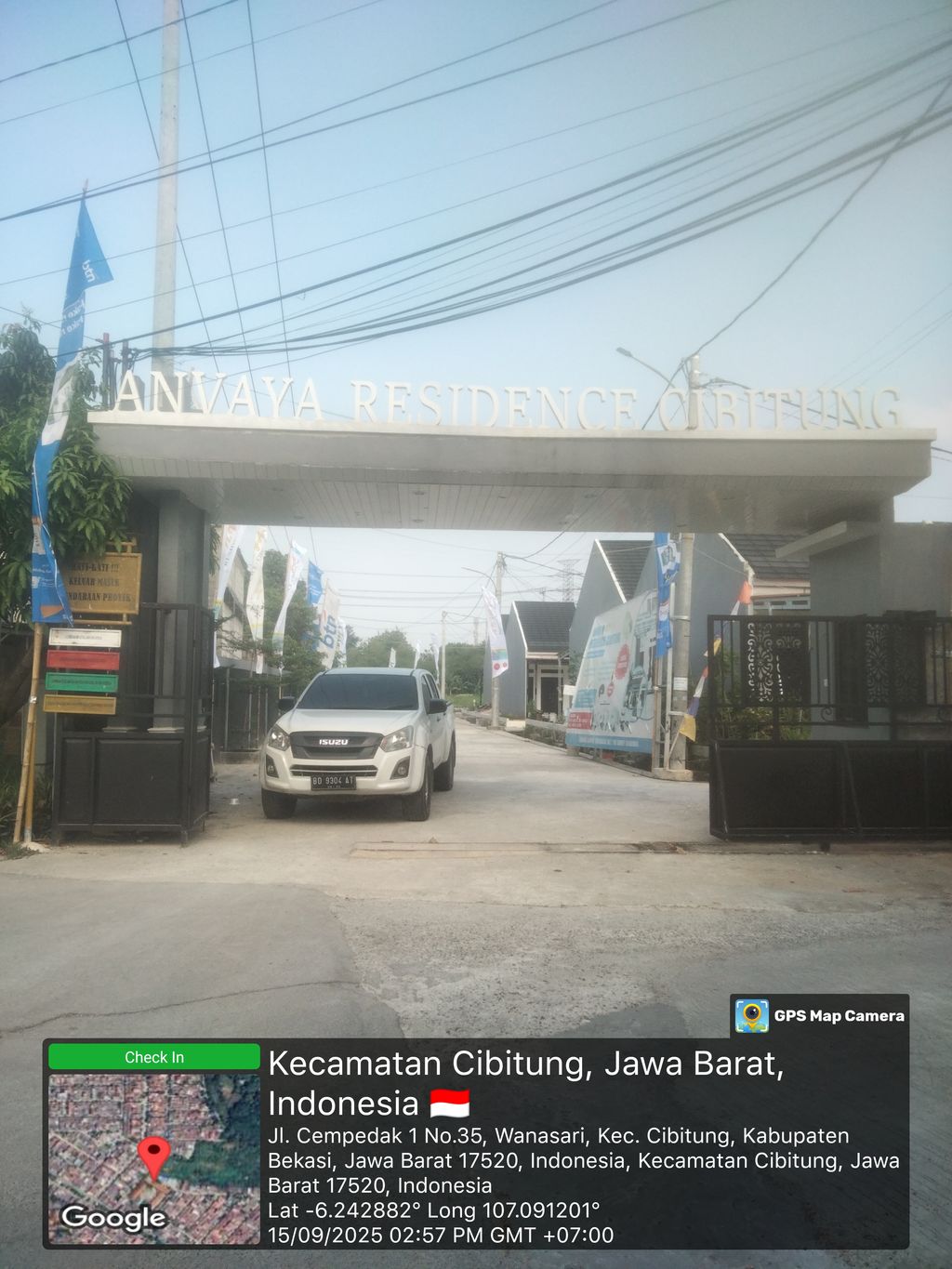 foto gerbang perumahan ANVAYA RESIDENCE CIBITUNG