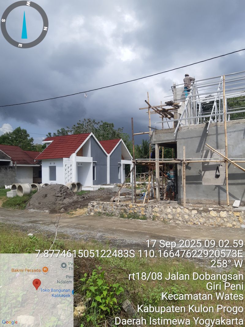foto posisi tengah perumahan PURI GNADE KULON PROGO