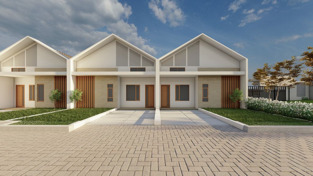 foto tampak rumah tipe 45/81 perumahan Puri Gracia Asri