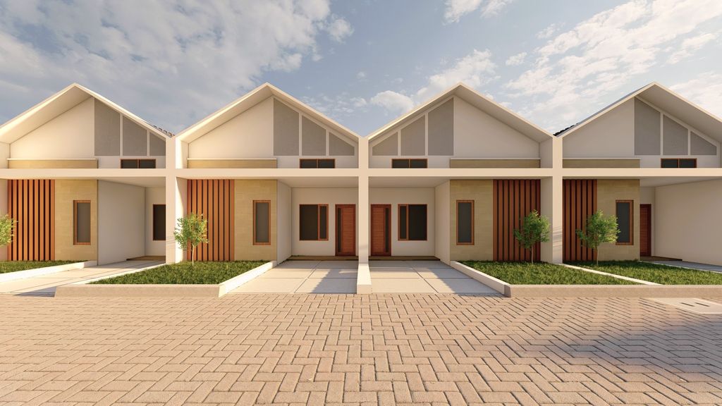 foto tampak rumah tipe 30/78 perumahan Puri Gracia Asri