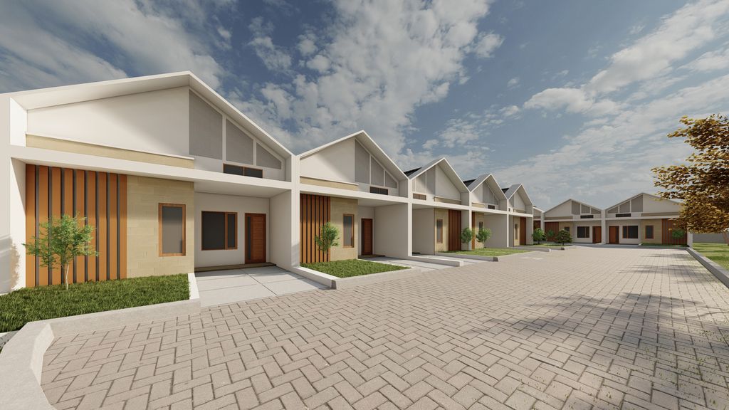 foto tampak rumah tipe 30/69 perumahan Puri Gracia Asri