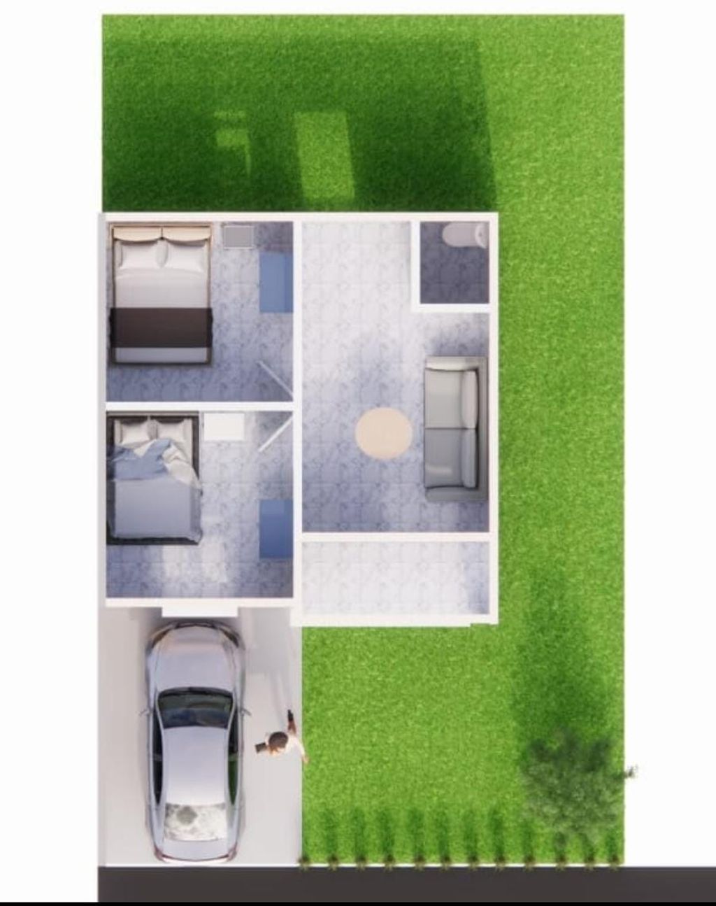 foto denah rumah tipe 36 perumahan PERUMAHAN A99 CORP LAND TAHAP 4