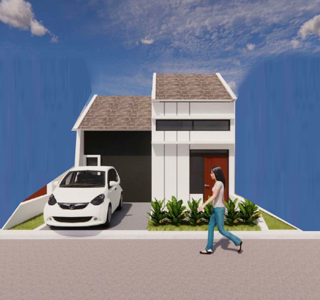 foto tampak rumah tipe 36/84 perumahan ANDALAS RESIDENCES