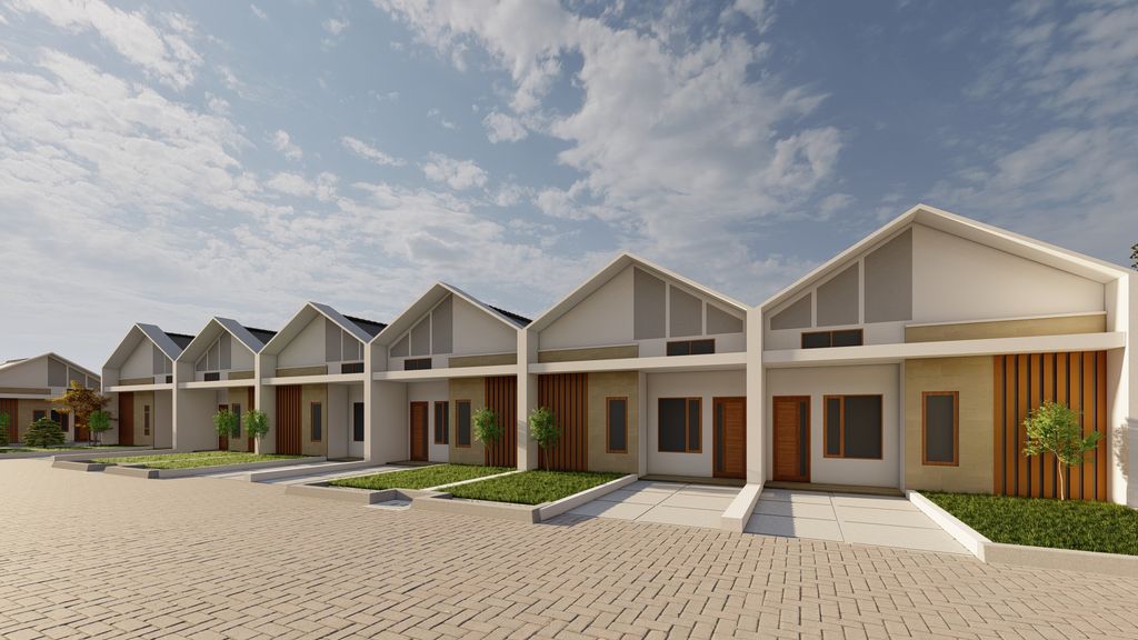 foto tampak rumah tipe 36/80 perumahan Puri Gracia Asri