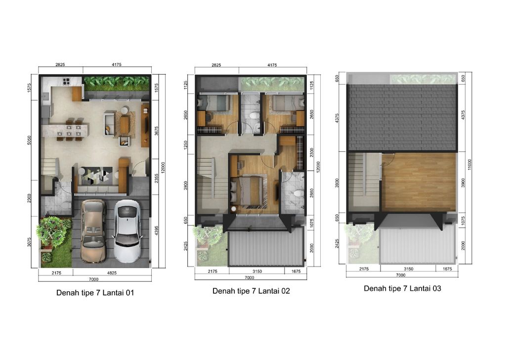 foto denah rumah tipe RAVANIA NON STD 2 perumahan Avana Residence