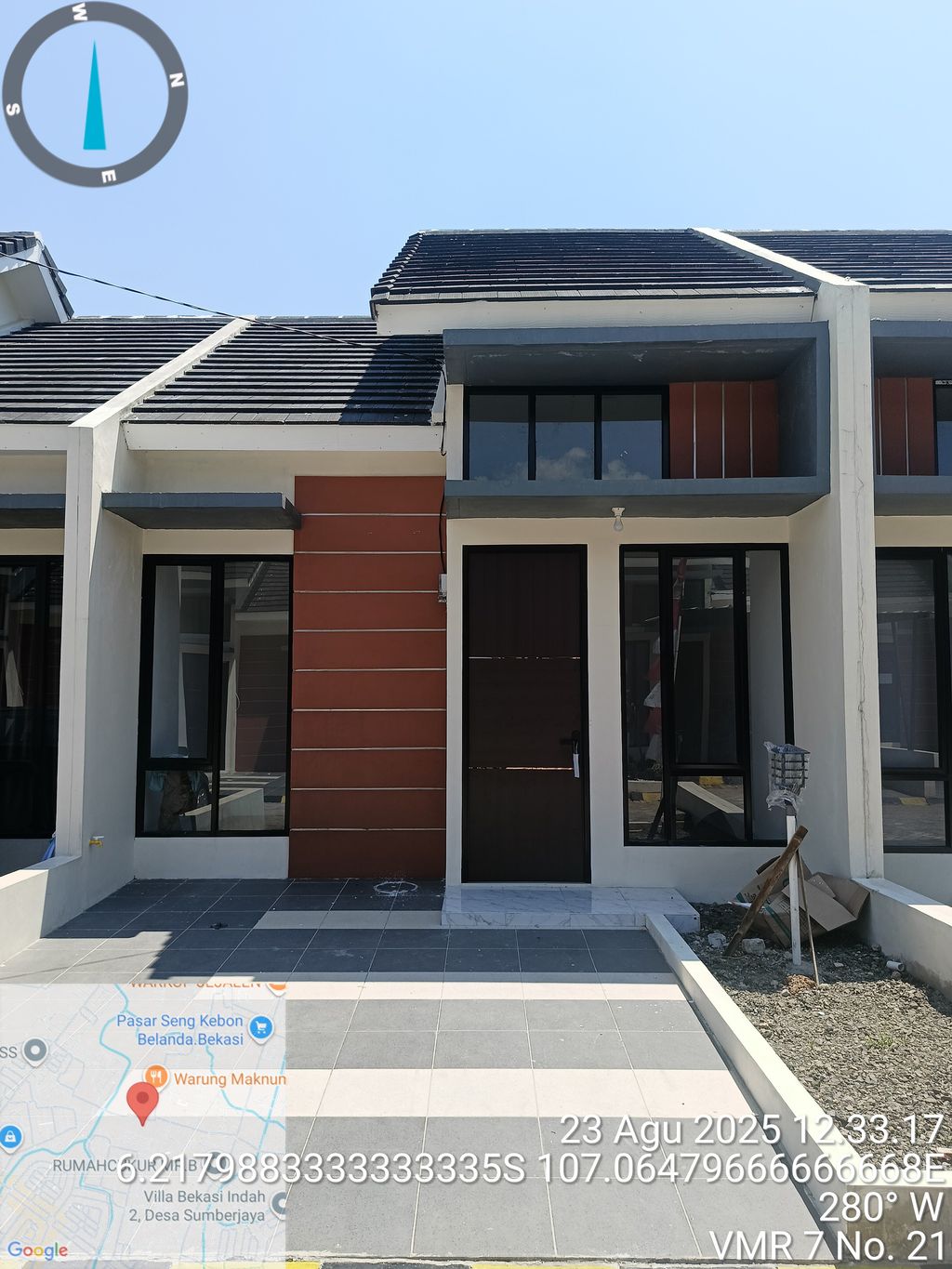 foto tampak rumah tipe 36/73m2 perumahan VILLA MAHARANI RESIDENCE 7