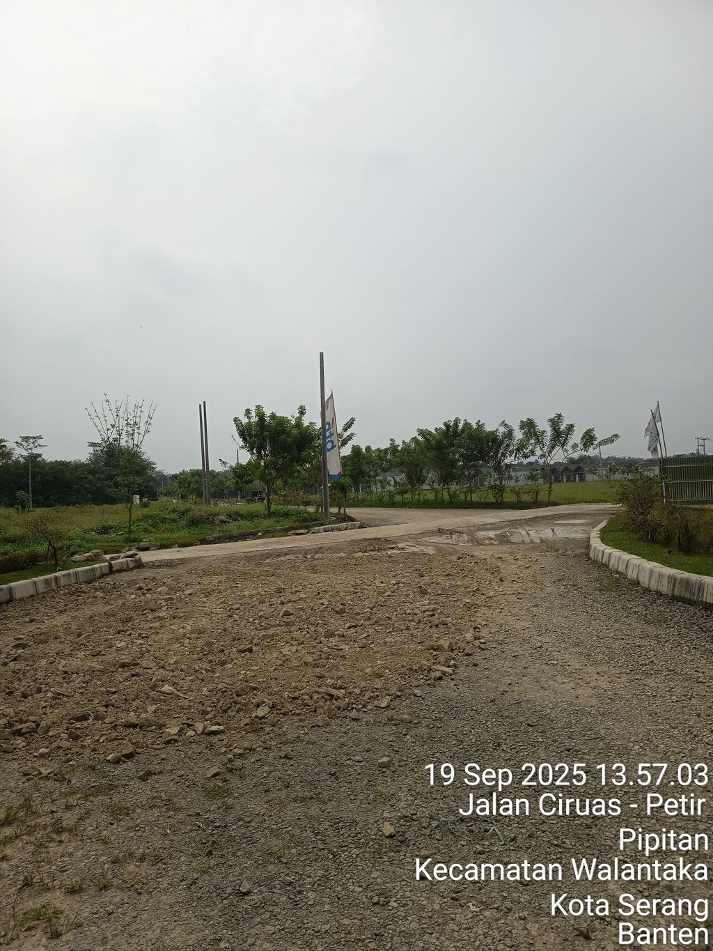 foto posisi tengah perumahan Green Walantaka Tahap 2