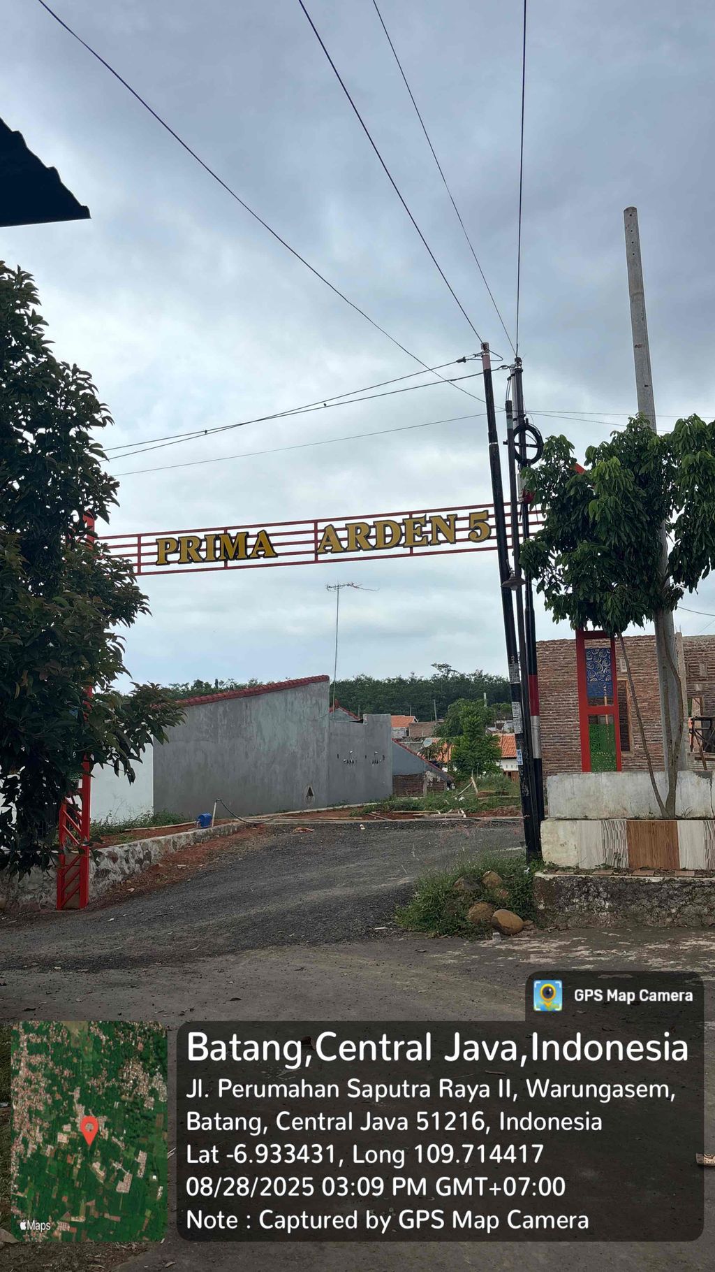 foto gerbang perumahan PERUMAHAN PRIMA GARDEN 5